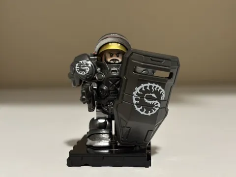 Lego Starcraft Jim Raynor Black Marine Suit Minifigure Custom Printed