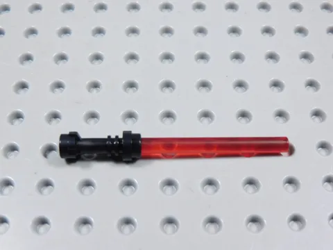 LEGO Trans Red w/ Black Hilt Lightsaber Weapon Star Wars Minifig BG