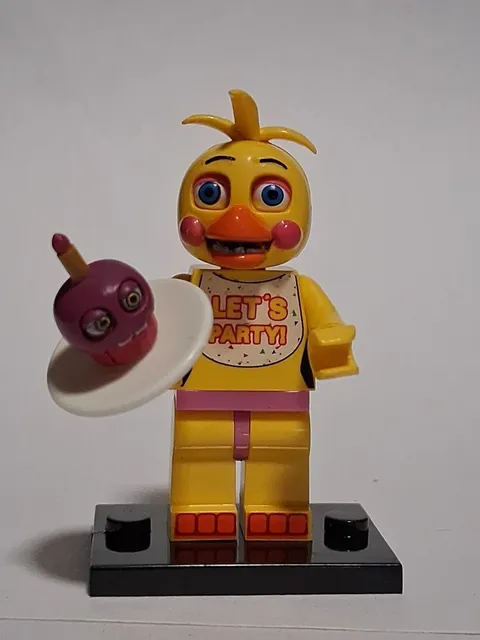 Five Nights At Freddy's Custom Lego Minifigure Yellow Chica Horror New Fnaf