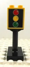 Lego Duplo Item Traffic Light 1x2 w/ stanchion 2.5"