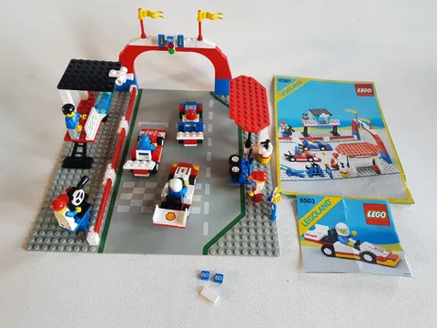 LEGO 6381 Motor Speedway & 6503 Sprint Racer incl instructions 1987 1988