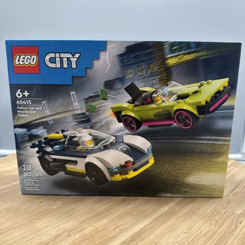 LEGO City Police Car and Muscle Car Chase Pretend Play Toy 60415