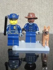 Lego Police Officer Minifigure Lot K-9 Dog