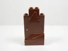 LEGO Reddish Brown 2x4x6 Rock Wall Panel I12