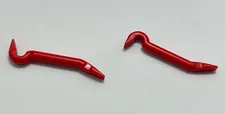 Lego 92585 Minifigure Utensil Crowbar Red Lot Qty 2