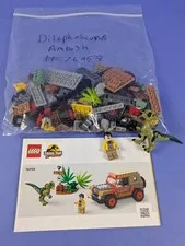 LEGO Jurassic World Dilophosaurus Ambush 76958 Complete Set Pre-Owned