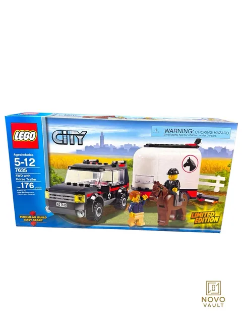 LEGO CITY 7635 : 4WD with Horse Trailer - RARE Limited Edition Retired NISB