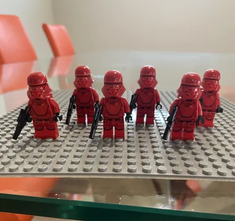 LEGO Star Wars Sith Jet Trooper sw1075 Minifigure Lot of 6 w/ blasters