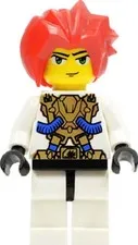 LEGO Exo Force HA YA TO red hair with Gold Armor minifigure 8106 7714 3871