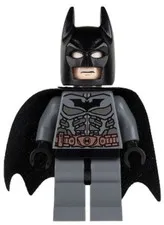 LEGO® Minifig sh0064 - Batman - Dark Bluish Gray Suit with Copper Belt