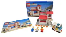LEGO Town: Pizza-To-Go Store 6350 - 100% COMPLETE with Instructions Manual & Box