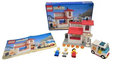 LEGO Town: Pizza-To-Go Store 6350 - 100% COMPLETE with Instructions Manual & Box