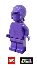 LEGO Everyone Is Awesome - Dark Purple Monochrome Minifigure - tls107 NEW