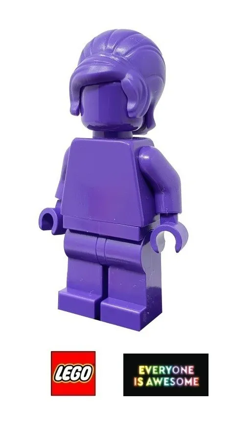 LEGO Everyone Is Awesome - Dark Purple Monochrome Minifigure - tls107 NEW