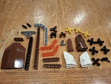 LEGO Technic Parts Bulk Lot Beams and Panels and Gears Multicolor Plastic