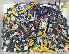 LEGO Technic Parts Lot 3 lbs Vintage 1990s 2000s Beams Gears Wheels Tires Mixed 