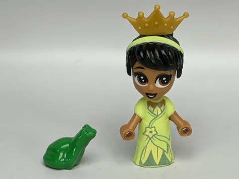 Lego Tiana Micro Doll Minifigure DP124 w/ Crown & Frog Disney Princess