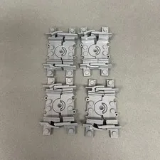 Lego Train Track Connectors 64022 Gray Replacement Parts Pieces Lot of 4