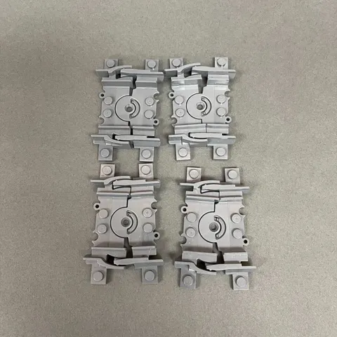 Lego Train Track Connectors 64022 Gray Replacement Parts Pieces Lot of 4