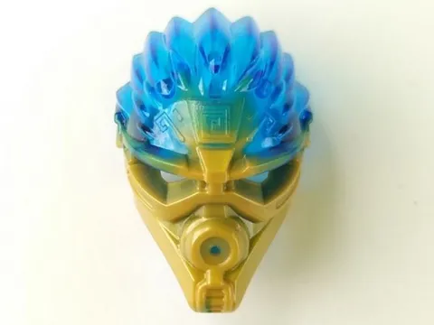 LEGO® Part 24160pb02 Bionicle Mask of Water with Marbled Trans-Dark Blue Pattern