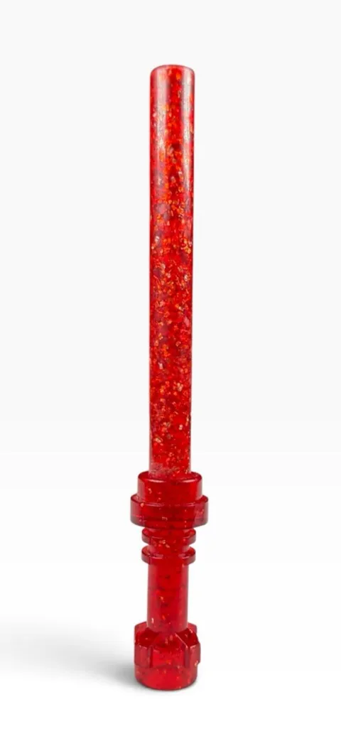 Official Lego Unreleased Color Monochrome Trans Red Glitter Minifig Lightsaber