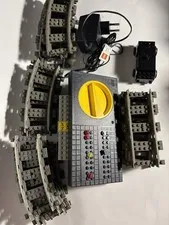 LEGO 9v Train Speed Regulator Power Supply Motor And Track UNTESTED READ DESC