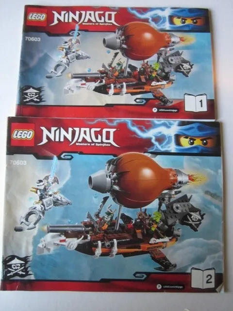 Lego Ninjago Building Instructions Instruction 70603 Masters of Spinjitzu Parts 1 and 2