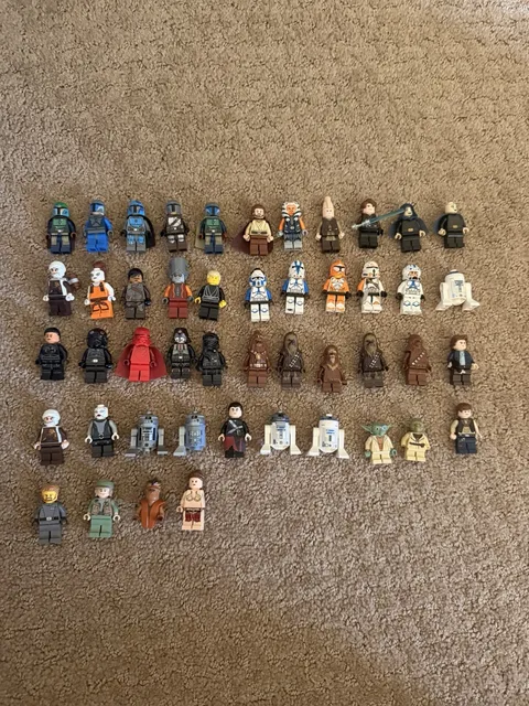 LEGO Star Wars Minifigure Lot - Jedi, Clones, Bounty Hunters etc SEE DESCRIPTION