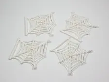 LEGO 4 White Spider Webs w/ Bar Halloween Accessory Minifig S0