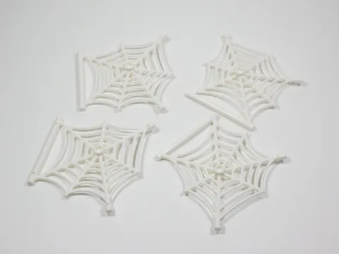 LEGO 4 White Spider Webs w/ Bar Halloween Accessory Minifig S0