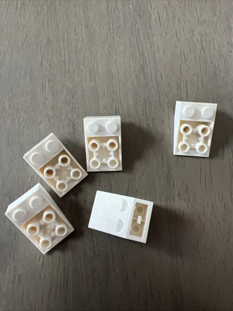 LEGO 3747b White Slope Inverted 33 3x2 - 5 Pieces