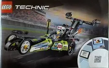 LEGO TECHNIC: Dragster (42103).  100% complete with directions.  NO BOX.