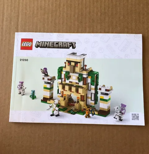 LEGO Minecraft 21250 Iron Golem Fortress Manual - Manual Only / No LEGO Set