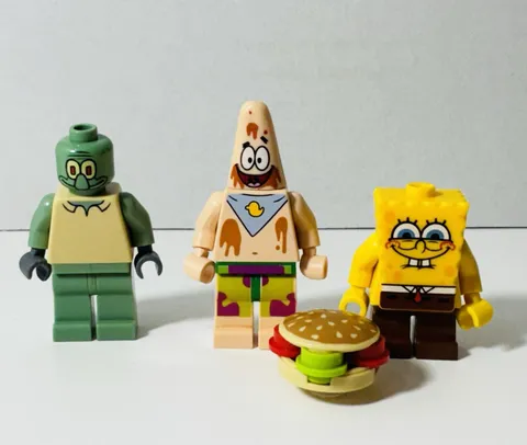 LEGO SpongeBob Minifigure Lot Patrick Squidward Crabby Patty  L1