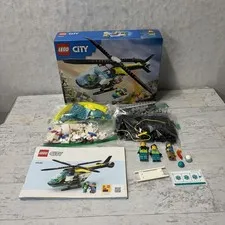 Lego City Set #60405 Emergency Rescue Helicopter ~ W/ Instructions 100% Complete