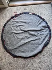 Vintage Lego Round Blue Denim Storage Bag/Play Mat