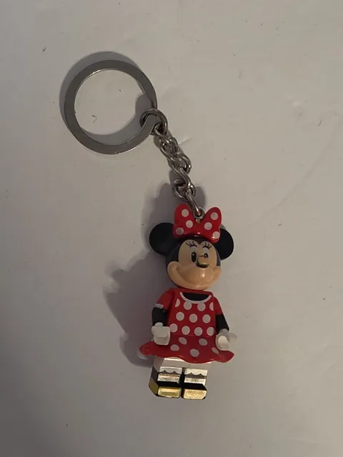 LEGO DISNEY Minnie Mouse Minifigure KEYCHAIN #853999 Key Ring