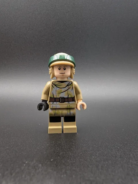 Lego Luke Skywalker 75353 Dark Tan Endor Outfit Helmet Star Wars Minifigure