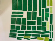 Lego Bulk Green misc Size plates Plates x 57 as shown cleaned lego c12 G#1