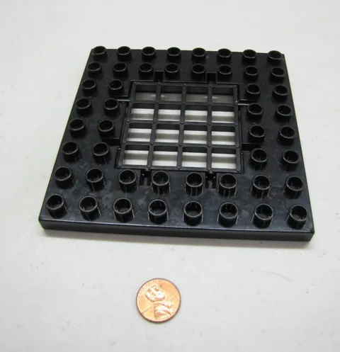 LEGO Duplo BLACK TRAP DOOR BLACK GRID 8x8 KNIGHT CASTLE Building #51705 51706