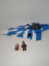 LEGO Star Wars Plo Koon Jedi Starfighter 8093 99% Complete! READ DESCRIPTION!!!