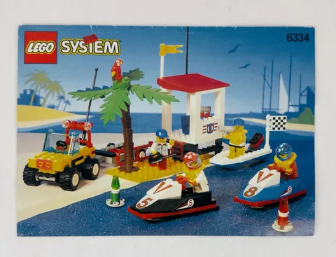 Lego System 6334 Wave Jump Racers instructions manual only 1996 No Bricks