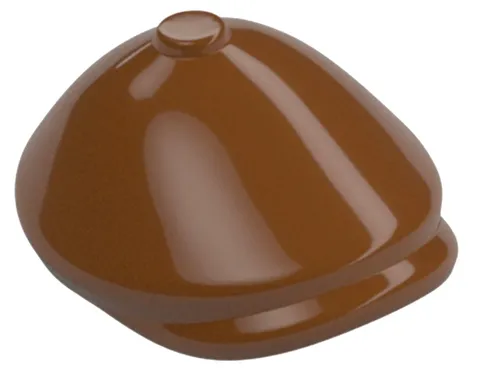 Lego NEW Driver MINIFIG HAT Reddish Brown Flat Cap Headgear Piece Part 2514 D51