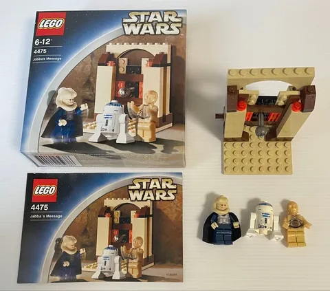 LEGO Star Wars Jabba's Message 4475 In 2003 Used Retired Comp W/Manual & Box