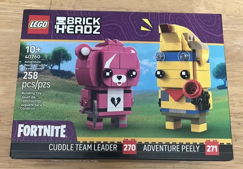 New LEGO 40760 BRICKHEADZ Fortnite: Adventure Peeley & Cuddle Team Leader