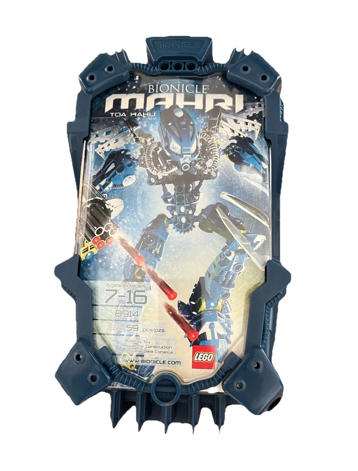 LEGO Bionicle Toa Mahri Blue Case 59 pcs MPN 8914 - Unopened/Sealed