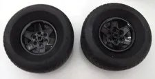 Lego Tire 18450 81.6x44 And Wheel 56908 x2, From Batman sets, New