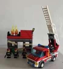 Lego City 60003: Fire Emergency - 100% Complete Set No Box Or Instructions