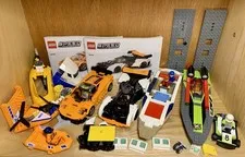 Lego City Lot Minifigures Boats Speed Champion Airplane Parts Train Coast Guard