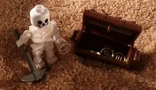 LEGO Skeleton Minifigure with Treasure